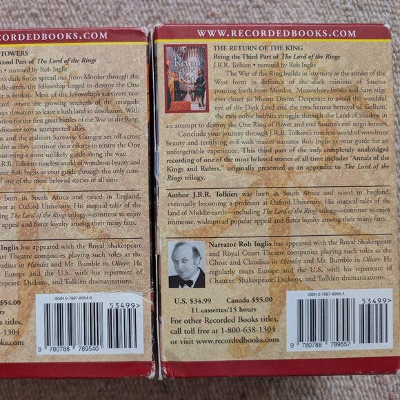 2nd & 3rd Lord Of The Rings Cassette AudioBook - Two Towers & Return of the King - Picture 6 of 6